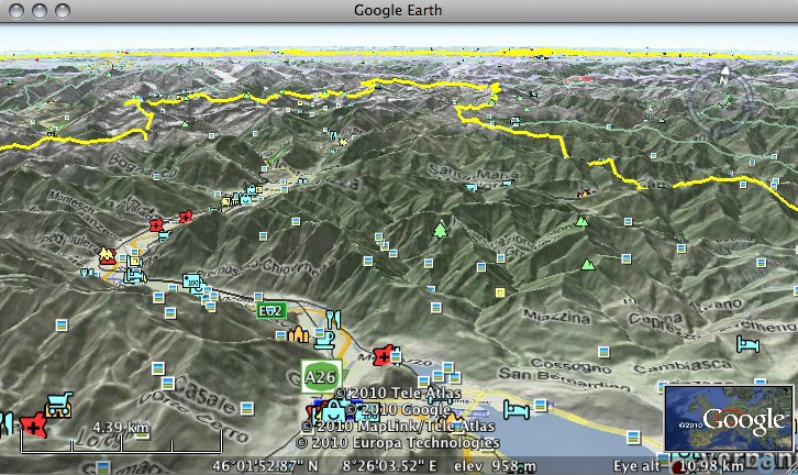 Google Maps Terrain in Google Earth